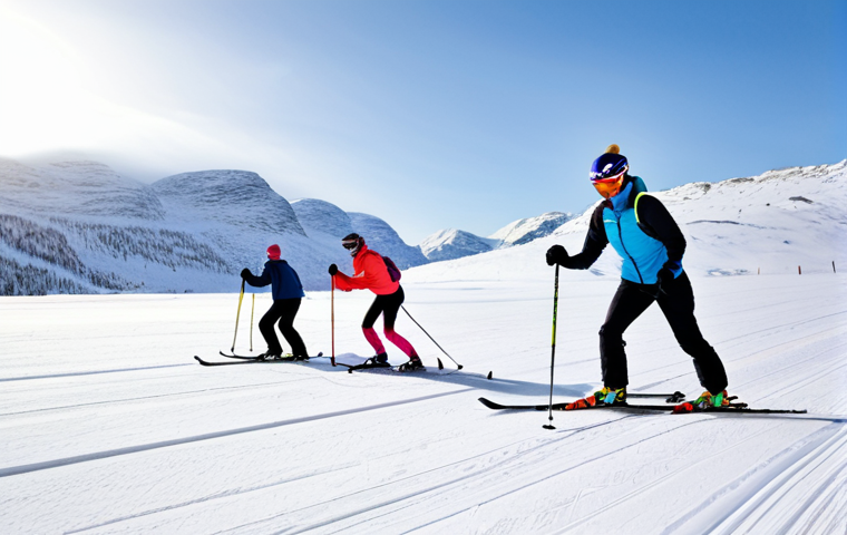 스키 지팡이 사용법 - **

"A professional male ski instructor, fully clothed in a warm winter ski outfit, demonstrating pr...