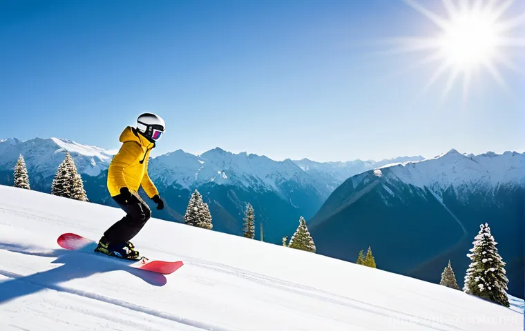 스노우보드 코스별 리뷰 - Prompt 1: The First Descent - Green Slope Serenity**