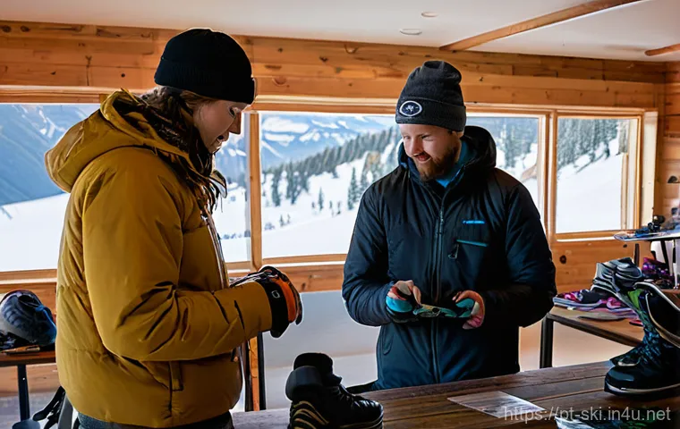 스노우보드 커뮤니티 활용법 - **Prompt:** A diverse group of 5-7 snowboarders, composed of men and women across various age groups...