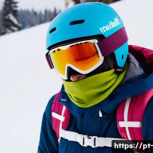 스노우보드 초보자가 피할 실수 - A close-up, medium shot of a young adult, possibly in their early 20s, struggling visibly while tryi...